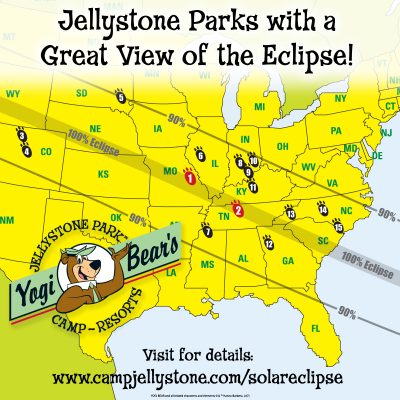 15 Jellystone Parks Are In The Path Of The Solar Eclipse - Yogi Bear's Jellystone Park Franchise 7