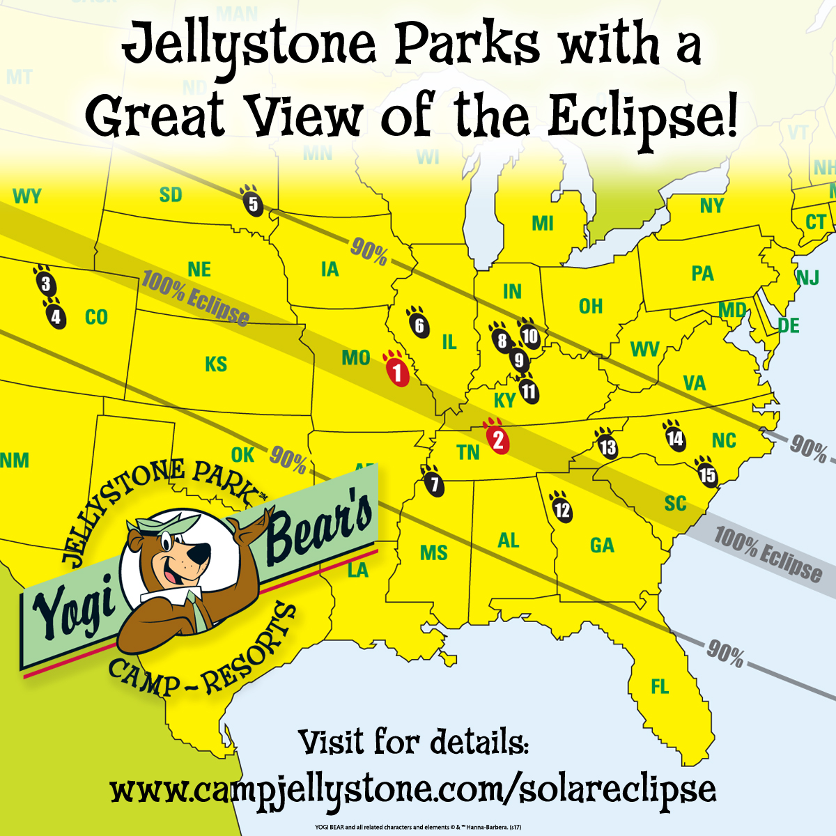 Jellystone Map Monument